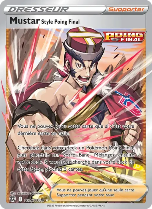 Carte Pokémon Mustar Style Poing Final TG28/TG30 Ultra Rare Stars Étincelantes